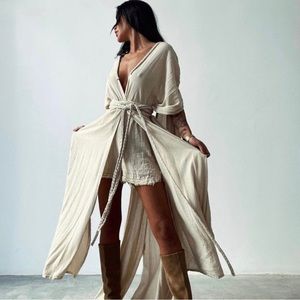 New with tags, Handmade organic cotton, Kimono Dress. Boho dress. Size medium.